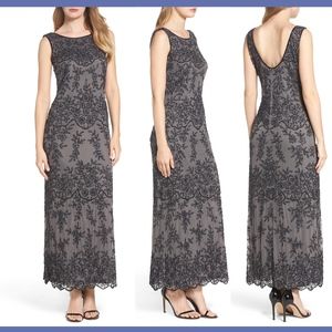 NWT $218 Pisarro Nights Embellished Mesh Gown [SIZE 14 ]‎